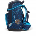 Schulranzen Cubo Lumi Edition Set 5-teilig Modell 2022 TiefseetauchBär, Farbe: blau/petrol, Marke: Ergobag, EAN: 4057081119615, Abmessungen in cm: 25x40x20, Bild 4 von 7
