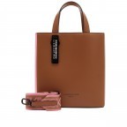 Handtasche Paper Bag Tote S Mocca Cream, Farbe: cognac, Marke: Liebeskind Berlin, EAN: 4064657448581, Abmessungen in cm: 22x25x12, Bild 1 von 5