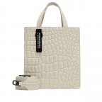 Tasche Paper Bag Waxy Kroko S Pale Moon, Farbe: beige, Marke: Liebeskind Berlin, EAN: 4064657448666, Abmessungen in cm: 22x25x11.5, Bild 1 von 5