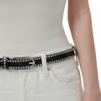 Gürtel Dina Smooth Leather Belt Bundweite 95 CM Black, Farbe: schwarz, Marke: Les Visionnaires, EAN: 4260711673993, Bild 2 von 3