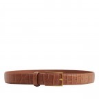 Gürtel Abby Croco Leather Belt Bundweite 85 CM Cognac, Farbe: cognac, Marke: Les Visionnaires, EAN: 4260711673016, Bild 1 von 3