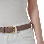 Gürtel Bria Silky Leather Belt Bundweite 85 CM Taupe Brown, Farbe: taupe/khaki, Marke: Les Visionnaires, EAN: 4260711673498, Bild 2 von 3