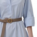 Gürtel Eve Silky Leather Belt Bundweite 90 CM Taupe Brown, Farbe: taupe/khaki, Marke: Les Visionnaires, EAN: 4260711674303, Bild 2 von 3