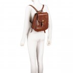 Rucksack Ada Marrone, Farbe: cognac, Marke: The Bridge, EAN: 8033748509766, Abmessungen in cm: 25x29x10, Bild 5 von 6