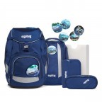 Schulranzen Pack Set 6-teilig Modell 2022 BlaulichtBär, Farbe: blau/petrol, Marke: Ergobag, EAN: 4057081119233, Abmessungen in cm: 25x35x22, Bild 1 von 12