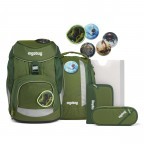 Schulranzen Pack Shiny Edition Set 6-teilig Grüne MamBär, Farbe: grün/oliv, Marke: Ergobag, EAN: 4057081119431, Abmessungen in cm: 28x40x25, Bild 1 von 14