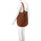 Handtasche New-Lines Karoline NL.11155 Charming Cognac, Farbe: cognac, Marke: Harbour 2nd, EAN: 4046478058538, Abmessungen in cm: 46.5x36.5x6, Bild 4 von 7