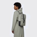 Rucksack Backpack Mini Cement, Farbe: grau, Marke: Rains, EAN: 5711747497781, Abmessungen in cm: 27x39x8, Bild 3 von 5