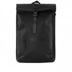 Rucksack Rolltop Black, Farbe: schwarz, Marke: Rains, EAN: 5711747497965, Abmessungen in cm: 31x49x10, Bild 1 von 5