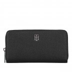 Geldbörse Element Large Wallet with Zip Around Black, Farbe: schwarz, Marke: Tommy Hilfiger, EAN: 8720117305646, Abmessungen in cm: 19x10.5x2.5, Bild 1 von 4