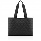 Shopper Classic Shopper L Rhombus Black, Farbe: schwarz, Marke: Reisenthel, EAN: 4012013726910, Abmessungen in cm: 39x28x16, Bild 1 von 3