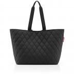 Shopper Classic Shopper XL Rhombus Black, Farbe: schwarz, Marke: Reisenthel, EAN: 4012013726927, Abmessungen in cm: 62x36x22, Bild 1 von 3