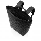 Rucksack Shopper Backpack Rhombus Black, Farbe: schwarz, Marke: Reisenthel, EAN: 4012013726880, Abmessungen in cm: 44x45x17, Bild 3 von 3