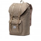 Rucksack Little America mit Laptopfach 15 Zoll Volumen 23 Liter Tobacco Crosshatch, Farbe: braun, Marke: Herschel, EAN: 0828432529810, Abmessungen in cm: 28.56x49.9x17.78, Bild 3 von 5