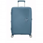 Trolley Soundbox 4-Rollen 67 cm Stone Blue, Farbe: blau/petrol, Marke: American Tourister, EAN: 5400520102928, Abmessungen in cm: 46.5x67x29, Bild 2 von 11