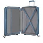 Trolley Soundbox 4-Rollen 77 cm Stone Blue, Farbe: blau/petrol, Marke: American Tourister, EAN: 5400520102942, Abmessungen in cm: 51.5x77x29.5, Bild 6 von 12