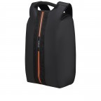 Rucksack Securipak Laptop Backpack 15.6 Zoll mit USB-Anschluss Orange Black, Farbe: schwarz, Marke: Samsonite, EAN: 5400520176851, Abmessungen in cm: 30x44x16, Bild 2 von 14