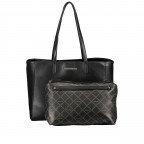 Shopper Donuts 2 in 1 mit herausnehmbarem Etui Nero, Farbe: schwarz, Marke: Valentino Bags, EAN: 8058043734743, Abmessungen in cm: 36x27x15.5, Bild 1 von 8