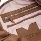 Beuteltasche Soft Volume Greta Silky Leather Caramel, Farbe: cognac, Marke: Les Visionnaires, EAN: 4260711672309, Abmessungen in cm: 51x48x20, Bild 6 von 7