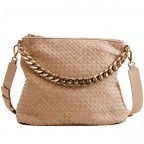 Beuteltasche Weave Juna Soft Grainy Leather Caramel, Farbe: cognac, Marke: Les Visionnaires, EAN: 4260711675669, Abmessungen in cm: 43x30x10, Bild 1 von 6