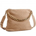 Beuteltasche Weave Juna Soft Grainy Leather Caramel, Farbe: cognac, Marke: Les Visionnaires, EAN: 4260711675669, Abmessungen in cm: 43x30x10, Bild 2 von 6