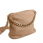 Beuteltasche Weave Juna Soft Grainy Leather Caramel, Farbe: cognac, Marke: Les Visionnaires, EAN: 4260711675669, Abmessungen in cm: 43x30x10, Bild 3 von 6