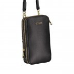 Handytasche / Geldbörse Saffiano Black, Farbe: schwarz, Marke: Guess, EAN: 7621826492973, Abmessungen in cm: 12x20x4.5, Bild 2 von 6