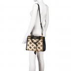 Handtasche Katey Natural Black, Farbe: schwarz, Marke: Guess, EAN: 0190231597667, Abmessungen in cm: 30x23.5x10.5, Bild 5 von 7
