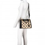 Handtasche Katey Natural Black, Farbe: schwarz, Marke: Guess, EAN: 0190231597667, Abmessungen in cm: 30x23.5x10.5, Bild 6 von 7
