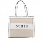 Shopper Salford Natural White, Farbe: weiß, Marke: Guess, EAN: 0190231662716, Abmessungen in cm: 40x31x14, Bild 1 von 5