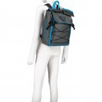 Rucksack Salameda mit Tablet- und Laptopfach Black Blue, Farbe: grau, Marke: Guess, EAN: 7621826489898, Abmessungen in cm: 30x45x16, Bild 5 von 6