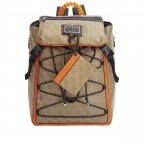 Rucksack Salameda mit Tablet- und Laptopfach Beige Orange, Farbe: braun, Marke: Guess, EAN: 7621826489904, Abmessungen in cm: 30x45x16, Bild 1 von 3