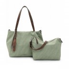 Shopper Elke Bag in Bag zweiteiliges Set Sage, Farbe: grün/oliv, Marke: Emily & Noah, EAN: 4049391345402, Bild 1 von 5