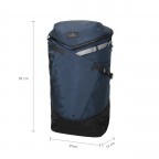 Rucksack Ocean Power Series Dynamic Large mit Laptopfach 15 Zoll Pacific Blue, Farbe: blau/petrol, Marke: Doughnut, EAN: 4895222508603, Abmessungen in cm: 29x50x14, Bild 8 von 13