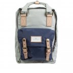 Rucksack Jungle Series Macaroon mit Laptopfach 13 Zoll Volumen 16 Liter Light Grey Navy, Farbe: grau, Marke: Doughnut, EAN: 4895222507477, Abmessungen in cm: 28x38x11, Bild 1 von 12