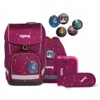 Schulranzen Cubo Set 5-teilig Modell 2022 NussknackBär, Farbe: rot/weinrot, Marke: Ergobag, EAN: 4057081119486, Abmessungen in cm: 25x40x20, Bild 1 von 12
