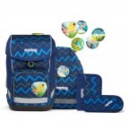 Schulranzen Cubo Set 5-teilig Modell 2022 FallrückziehBär, Farbe: blau/petrol, Marke: Ergobag, EAN: 4057081119523, Abmessungen in cm: 25x40x20, Bild 1 von 12