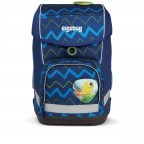 Schulranzen Cubo Set 5-teilig Modell 2022 FallrückziehBär, Farbe: blau/petrol, Marke: Ergobag, EAN: 4057081119523, Abmessungen in cm: 25x40x20, Bild 2 von 12