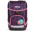 Schulranzen Cubo Lumi Edition Set 5-teilig Modell 2022 Bärmuda Viereck, Farbe: flieder/lila, Marke: Ergobag, EAN: 4057081119608, Abmessungen in cm: 25x40x20, Bild 2 von 7