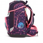 Schulranzen Cubo Lumi Edition Set 5-teilig Modell 2022 Bärmuda Viereck, Farbe: flieder/lila, Marke: Ergobag, EAN: 4057081119608, Abmessungen in cm: 25x40x20, Bild 4 von 7
