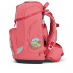Schulranzen Cubo Eco Hero Edition Set 5-teilig Modell 2022 Lamas in Bärjamas, Farbe: rosa/pink, Marke: Ergobag, EAN: 4057081119684, Abmessungen in cm: 25x40x20, Bild 4 von 11