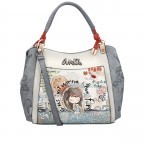 Handtasche Fun & Music Shorthandle Bag Hellblau, Farbe: blau/petrol, Marke: Anekke, EAN: 8434172156302, Abmessungen in cm: 34x280x14, Bild 1 von 11
