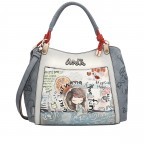 Handtasche Fun & Music Shorthandle Bag Hellblau, Farbe: blau/petrol, Marke: Anekke, EAN: 8434172156302, Abmessungen in cm: 34x280x14, Bild 2 von 11