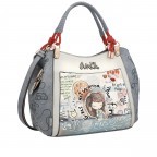 Handtasche Fun & Music Shorthandle Bag Hellblau, Farbe: blau/petrol, Marke: Anekke, EAN: 8434172156302, Abmessungen in cm: 34x280x14, Bild 3 von 11