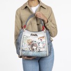 Handtasche Fun & Music Shorthandle Bag Hellblau, Farbe: blau/petrol, Marke: Anekke, EAN: 8434172156302, Abmessungen in cm: 34x280x14, Bild 6 von 11