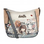 Umhängetasche Fun & Music Crossbody Bag Hellblau, Farbe: blau/petrol, Marke: Anekke, EAN: 8434172157309, Abmessungen in cm: 32x26x13, Bild 1 von 10