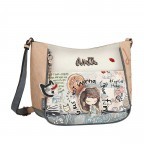 Umhängetasche Fun & Music Crossbody Bag Hellblau, Farbe: blau/petrol, Marke: Anekke, EAN: 8434172157309, Abmessungen in cm: 32x26x13, Bild 3 von 10