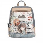 Rucksack Fun & Music Backpack Hellblau, Farbe: blau/petrol, Marke: Anekke, EAN: 8434172158405, Abmessungen in cm: 26x32x10, Bild 1 von 10