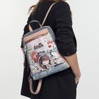 Rucksack Fun & Music Backpack Hellblau, Farbe: blau/petrol, Marke: Anekke, EAN: 8434172158405, Abmessungen in cm: 26x32x10, Bild 5 von 10