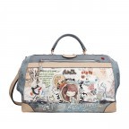 Reisetasche Fun & Music Travel Bag mit Bügelverschluss Hellblau, Farbe: blau/petrol, Marke: Anekke, EAN: 8434172159808, Abmessungen in cm: 49x30x21, Bild 2 von 10